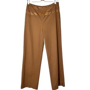 Salvatore Ferragamo Zip Hem Straight Leg Trouser Pants